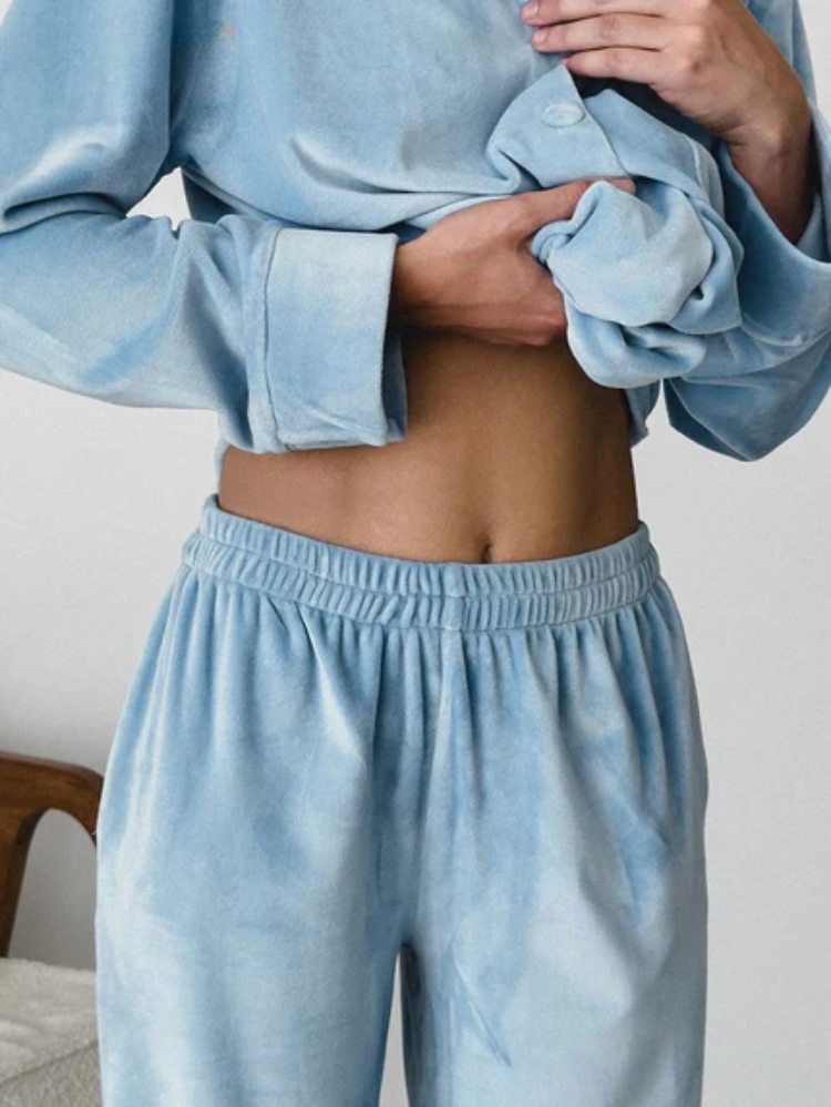 Sophia | Baby Blue Pyjama Set