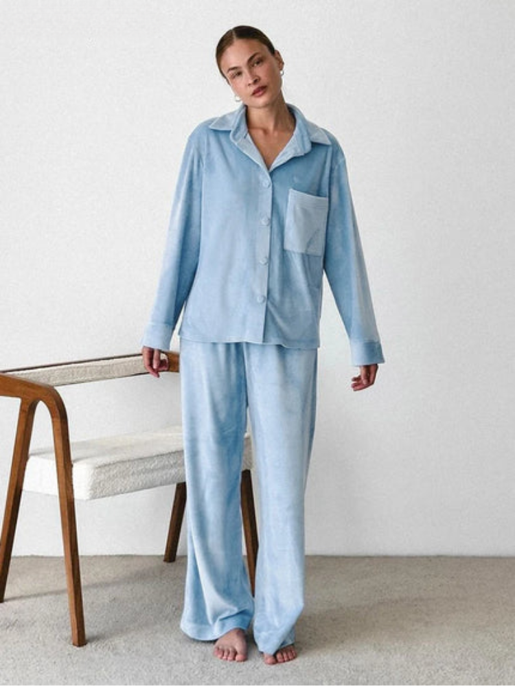 Sophia | Baby Blue Pyjama Set