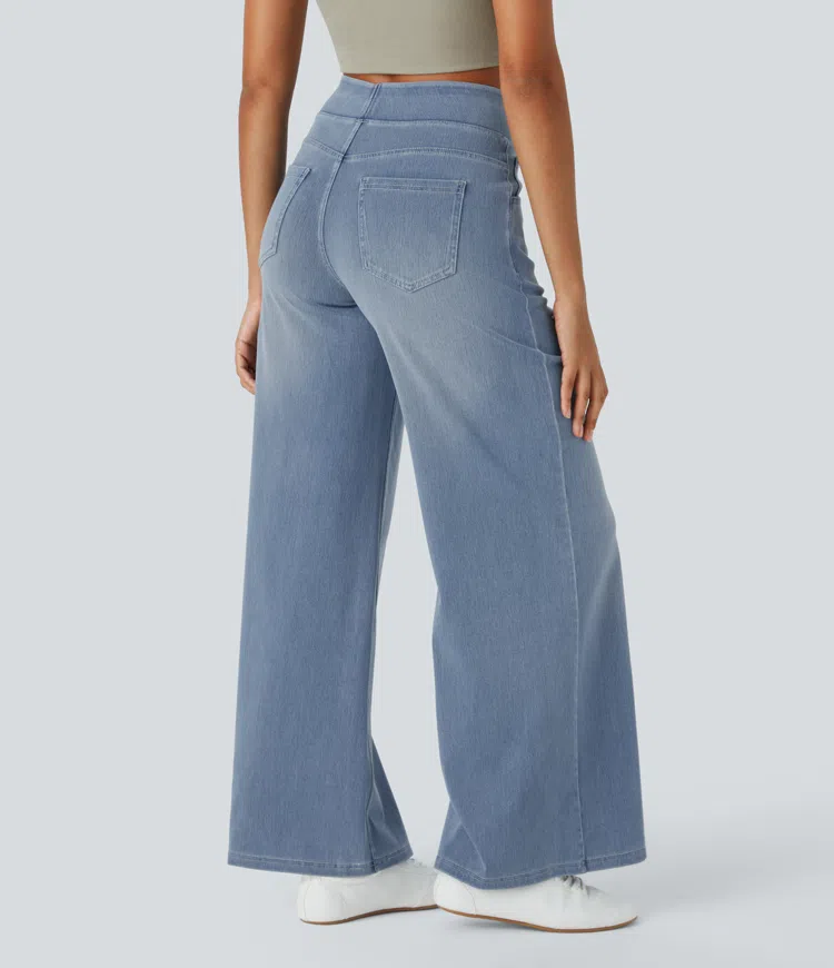 Hazel™ Stretch Palazzo Jeans