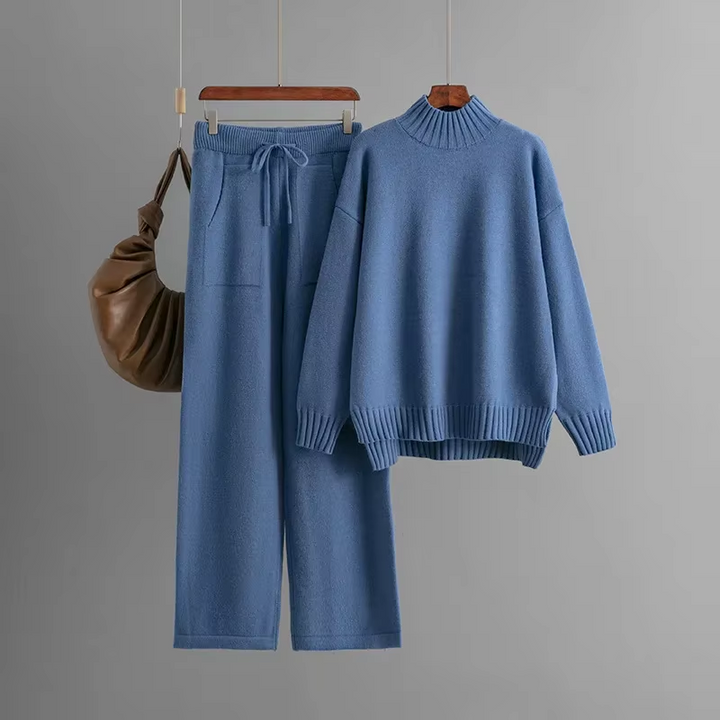 Gabriella - Elegant set consisting of long-sleeved shirt and tapered pants