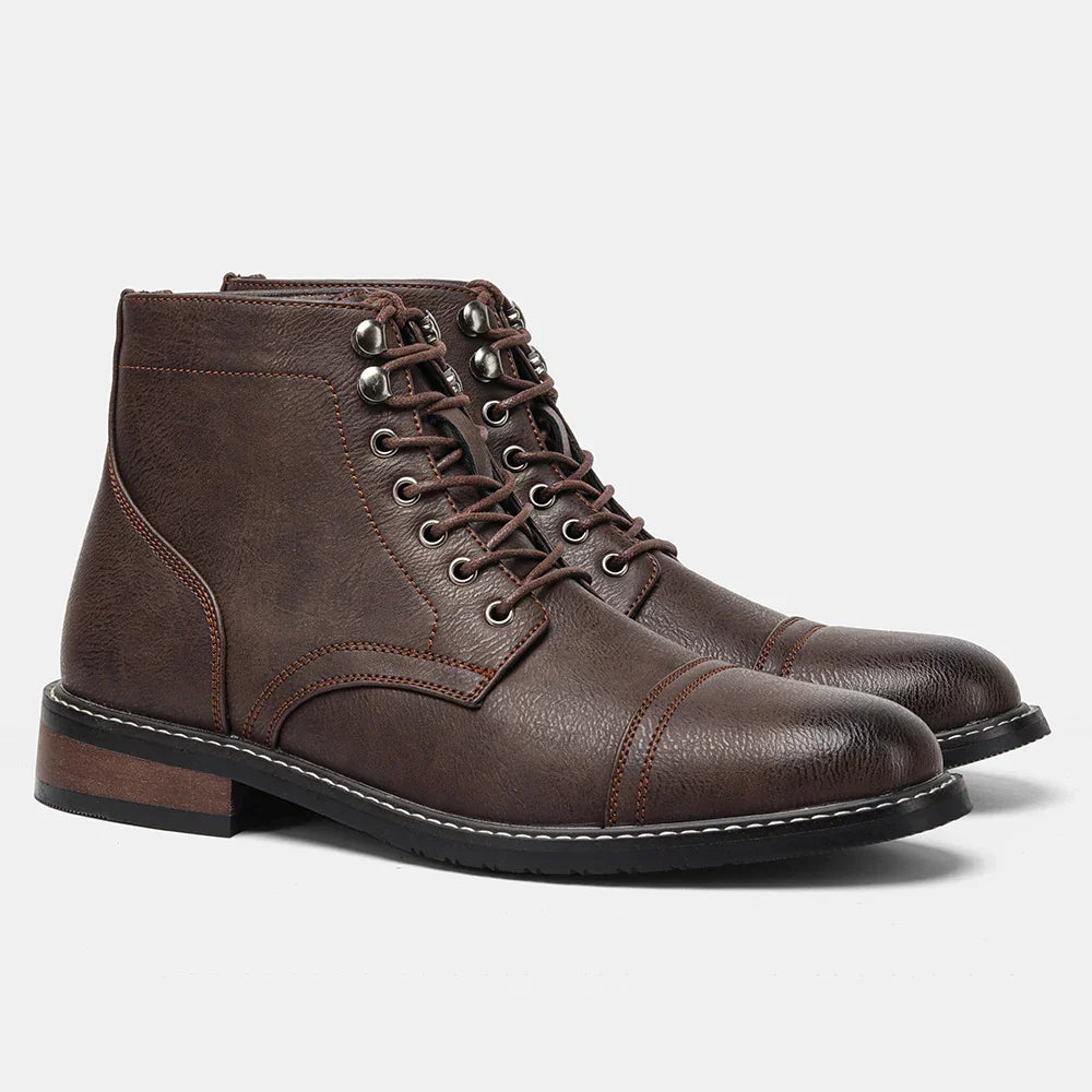 Gert | Vintage Cap-Toe Derby Boots