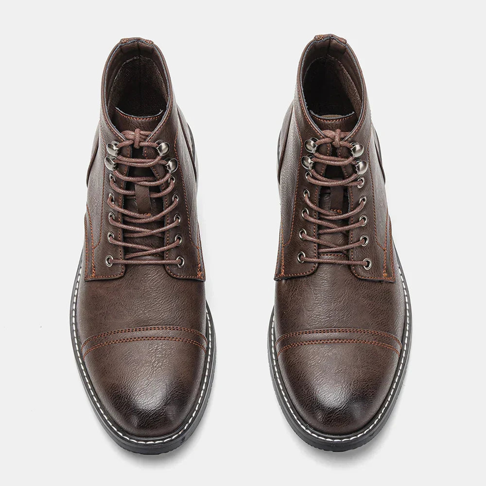 Gert | Vintage Cap-Toe Derby Boots