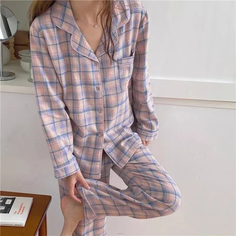 Charlotte | Dreamy Checkered Pyjama Set