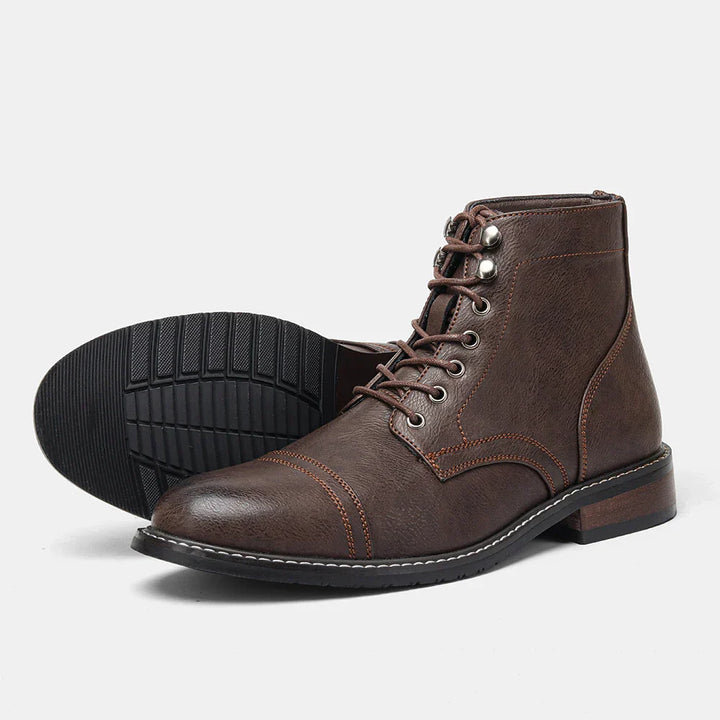 Gert | Vintage Cap-Toe Derby Boots