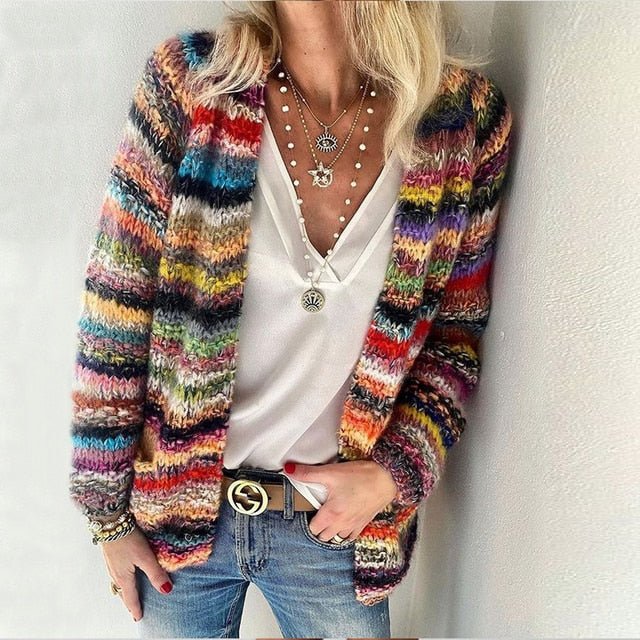 Brenda™ Vibrant Cosy Cardigan